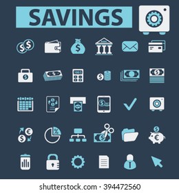 savings icons
