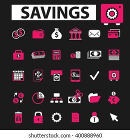 iconos de ahorro
