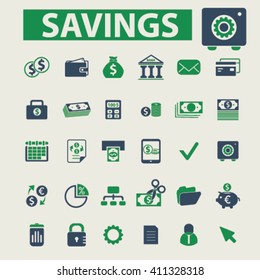 savings icons
