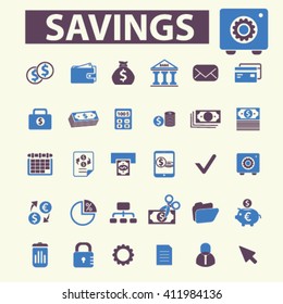 savings icons
