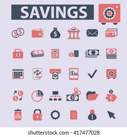 savings icons
