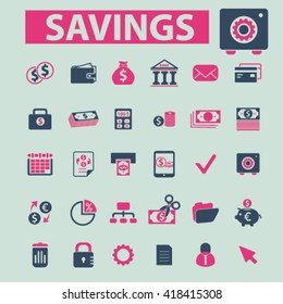 iconos de ahorro
