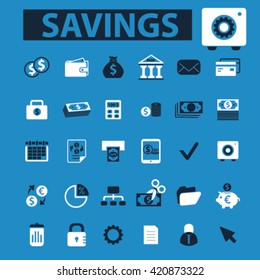 savings icons
