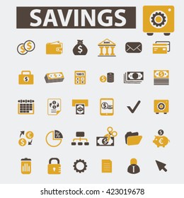 iconos de ahorro
