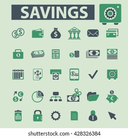 savings icons
