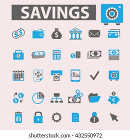 savings icons
