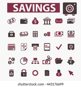 iconos de ahorro