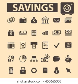 savings icons