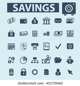 iconos de ahorro