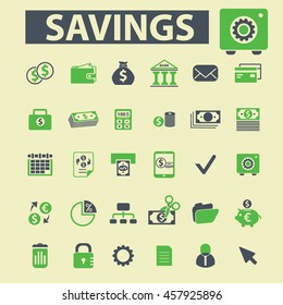 iconos de ahorro