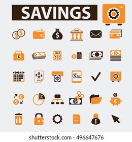 savings icons
