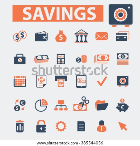 savings icons
