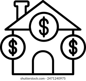 Diseño de Vector de iconos de línea de ahorros