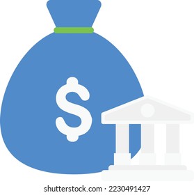 ilustración plana del vector de banca de ahorro
