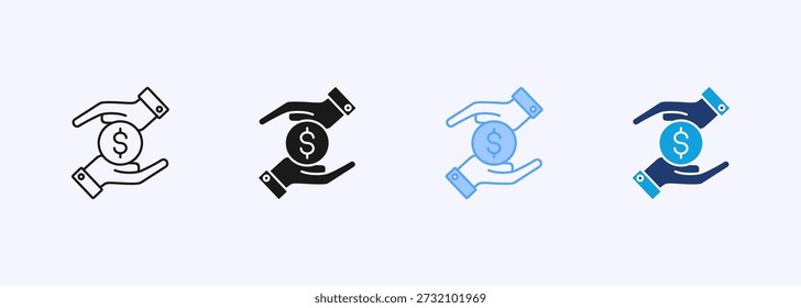 Conjunto de iconos de Plan de ahorro Multistyle Varios elementos de Colección para el diseño