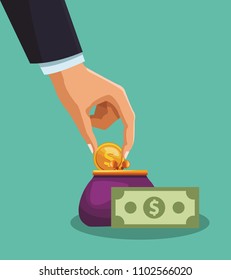 Savings in purse