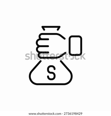 savings sack icon sign vector