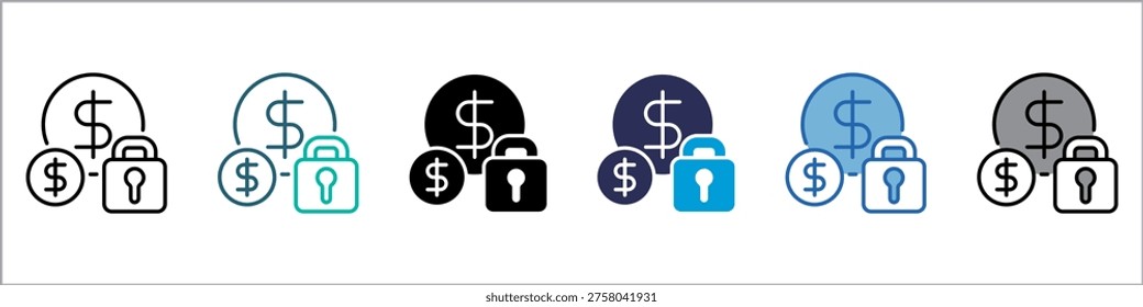 Savings Single Icon Multistyle Illustration