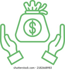 Savings vector icon. Can be used for printing, mobile and web applications.