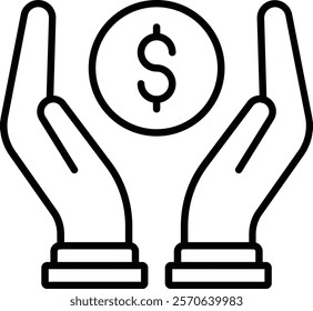 Savings vector icon. Can be used for printing, mobile and web applications.