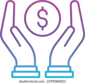 Savings vector icon. Can be used for printing, mobile and web applications.