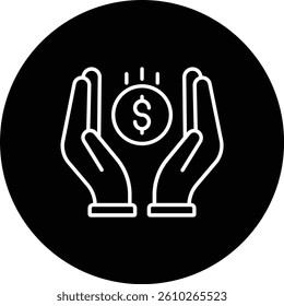 Savings vector icon. Can be used for printing, mobile and web applications.