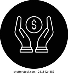 Savings vector icon. Can be used for printing, mobile and web applications.