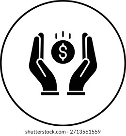 Savings vector icon. Can be used for printing, mobile and web applications.