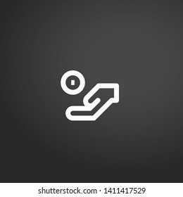 Savings vector icon. Savings concept stroke symbol design. Thin graphic elements vector illustration, outline pattern for your web site design, logo, UI. EPS 10.