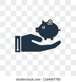Savings vector icon isolated on transparent background, Savings logo concept