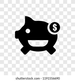 Savings vector icon isolated on transparent background, Savings transparency logo concept