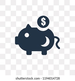 Savings vector icon isolated on transparent background, Savings transparency concept can be used web and mobile