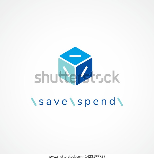 Savings Vector Logo Finance Logo Geometric Stock Vector Royalty