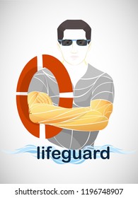 savior, rescuer, life-saver, lifeguard, redeemer, preserver vector stylized