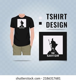 The savior t shirt design vector illustration