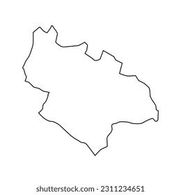 Savnik Municipality map, administrative subdivision of Montenegro. Vector illustration.