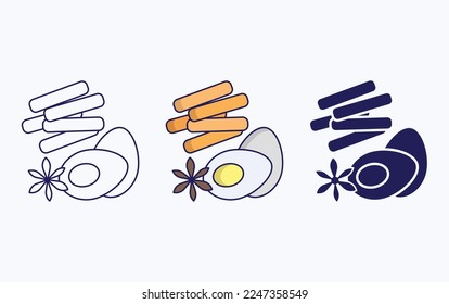 Savoiardi cookies icon vector illustration