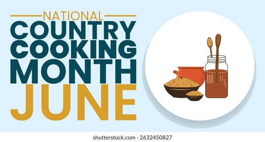 Savor the Flavor, Celebrate National Country Cooking Month design templet