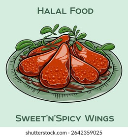 Saboreie nossas asas doces e picantes, misturando perfeitamente calor com doçura. Halal certificado, garantindo qualidade e adesão a padrões alimentares