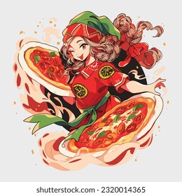 Salvar la rebanada: El arte vectorial cautivador de la pizza margherita