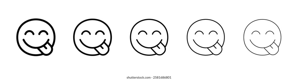 Savoring icon Vector logo sign