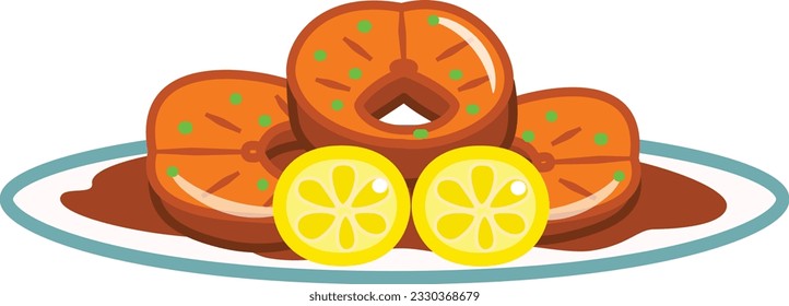 Savory Delight: Delectable Graphic of Crispy Fried Meat Discs, Tempting to the Palate and Captivating to the Eye