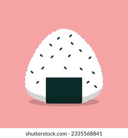 Savory Rice Balls, Onigiri Vector Elemente geeignet für Plakatdesign, Vorlage, soziale Medien und andere.
