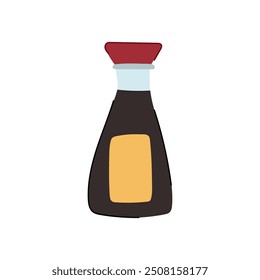 savory soy sauce cartoon. condiment marinade, seasoning cuisine, fermentation salty savory soy sauce sign. isolated symbol vector illustration