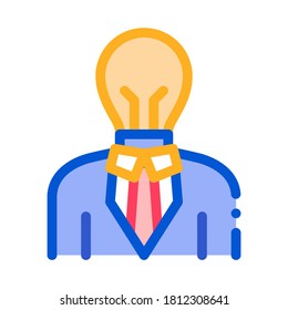 Vector de iconos de hombre salvaje. Símbolo de patrón de sabio. Ilustración de símbolo de contorno aislado