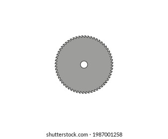 Saw blade, circular blade icon. Vector illustration. flat design.