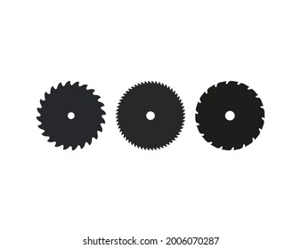 Saw blade, circular blade icon. Vector illustration. flat design.