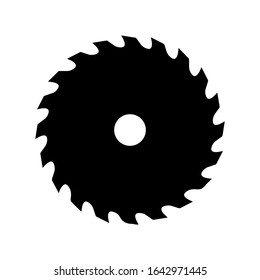 Saw Blade flat vector icon for apps and websites