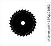 Saw Blade Icon, Circular Saw Icon Vector Art Illustration
