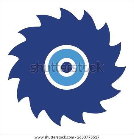 Saw Blade Icon Element For Design